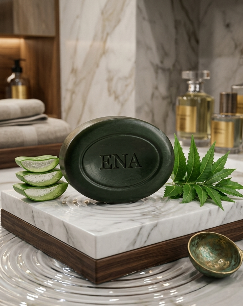 Ena Oil Control & Skin Brightening Soap - Best Organic Soap for Acne & Oily Skin