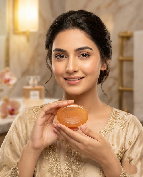 Ena Whitening Soap with Kojic Acid & Vitamin C - Brightening & Anti-Aging